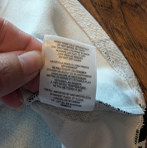 Anthropologie 9-H15 STCL Black and White Women's Top - Picture 5 of 5